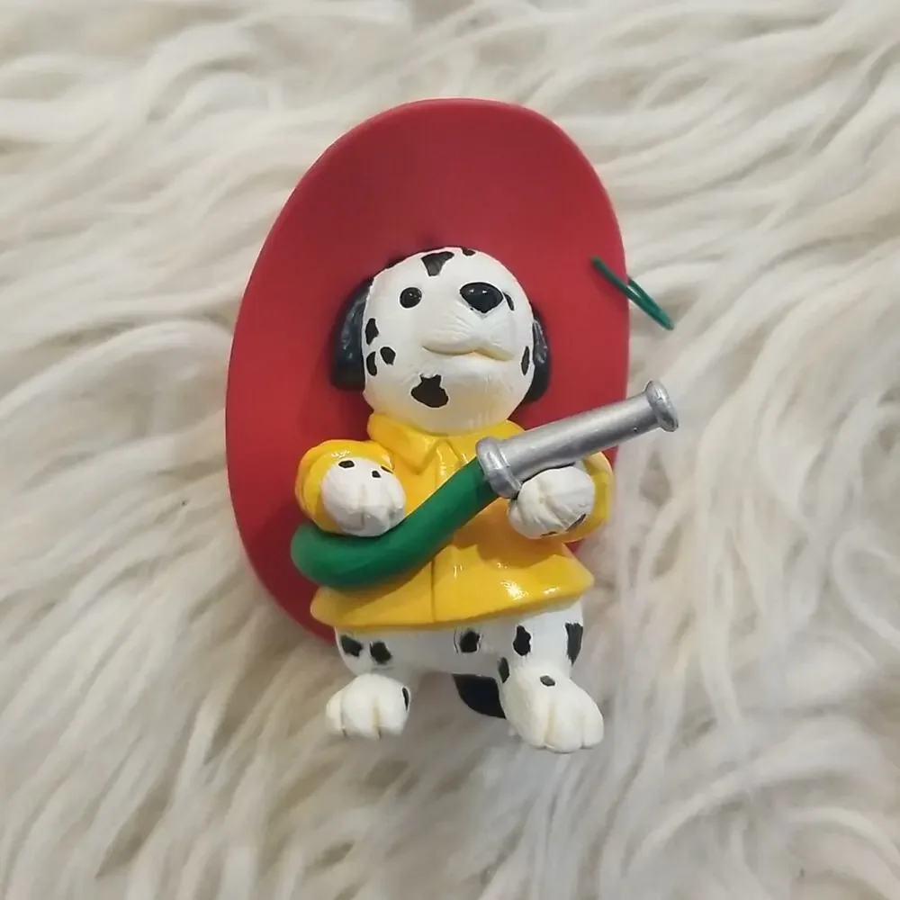 Vintage Hallmark Keepsake Faithful Firefighter Ornament 1993